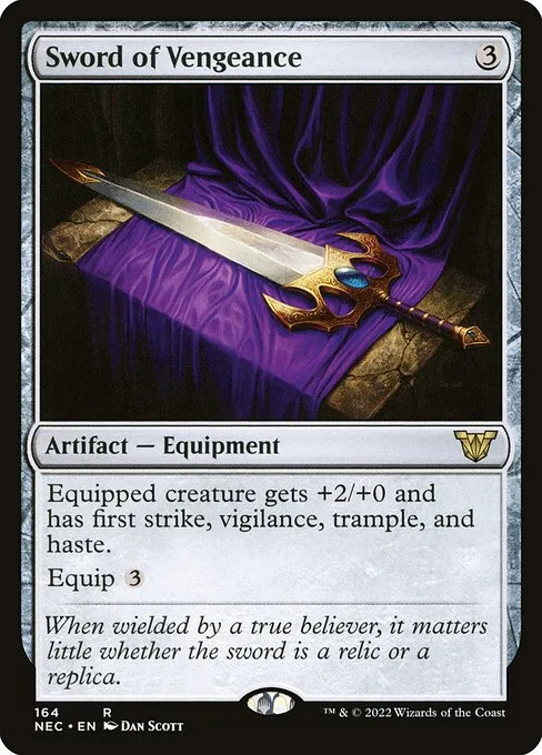 Sword of Vengeance · Neon Dynasty Commander 164/179