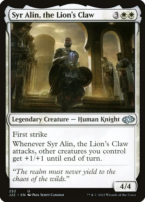 Syr Alin, the Lion's Claw · Jumpstart 2022 252/835