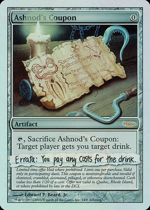 Ashnod's Coupon · Arena League 2004 14/14