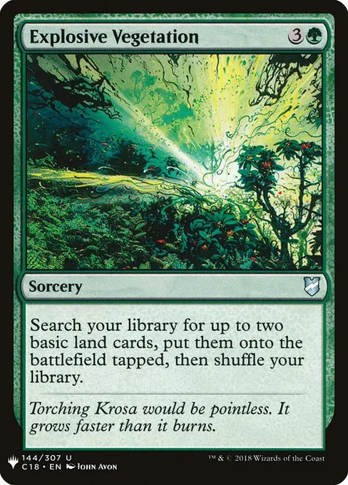 Explosive Vegetation · The List C18-144/5050