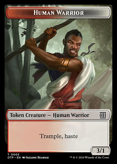 Human Warrior · Breaking News Tokens 3/5