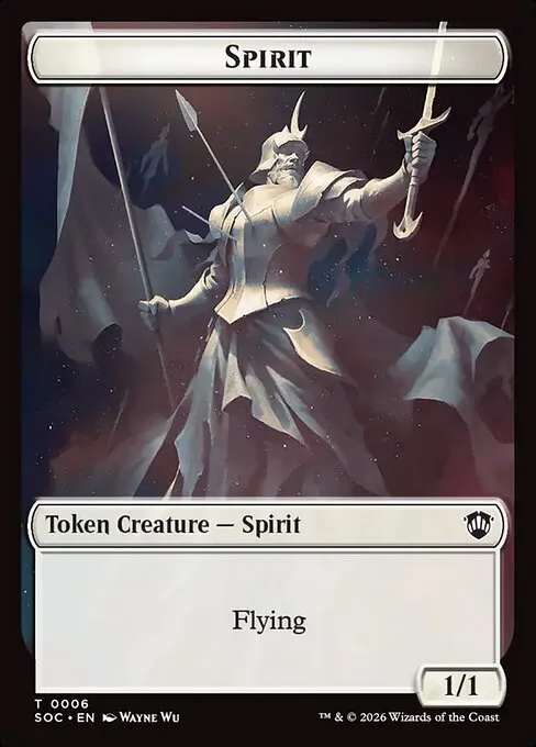 Spirit · Secrets of Strixhaven Commander Tokens 6/30