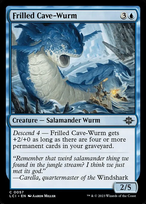 Frilled Cave-Wurm · The Lost Caverns of Ixalan 57/416