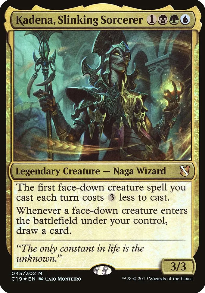 Kadena, Slinking Sorcerer · Commander 2019 Oversized 45/4