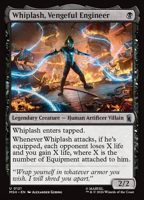Whiplash, Vengeful Engineer · Marvel Super Heroes 121/24