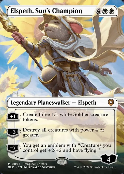 Elspeth, Sun's Champion · Bloomburrow Commander 97/356