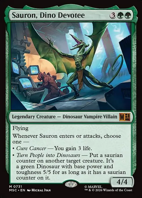 Sauron, Dino Devotee · Marvel Super Heroes Commander 731/9