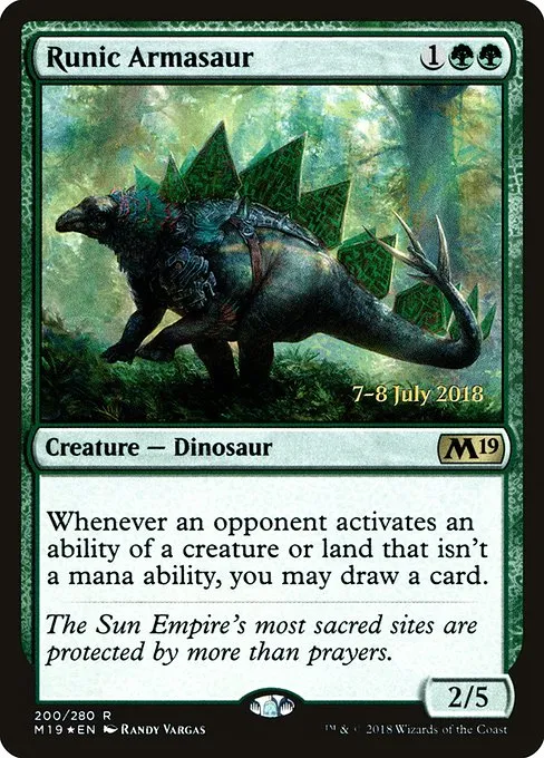 Runic Armasaur · Core Set 2019 Promos 200s/95