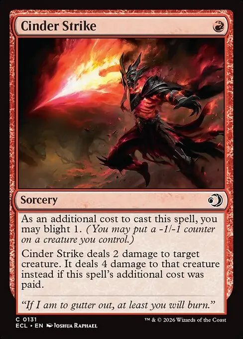 Cinder Strike · Lorwyn Eclipsed 131/408