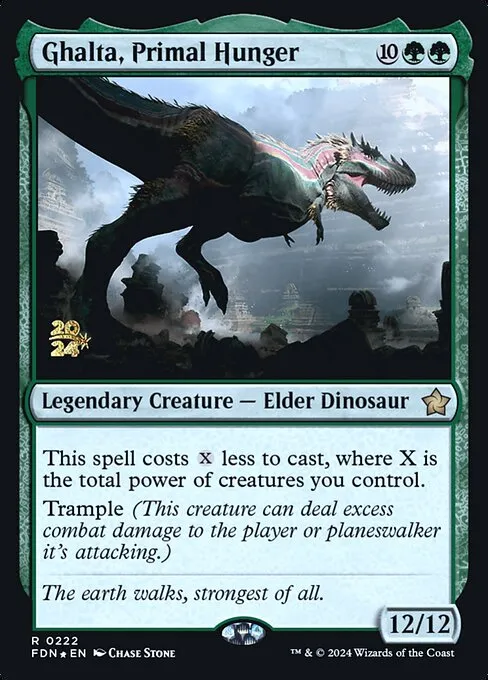Ghalta, Primal Hunger · Foundations Promos 222s/106