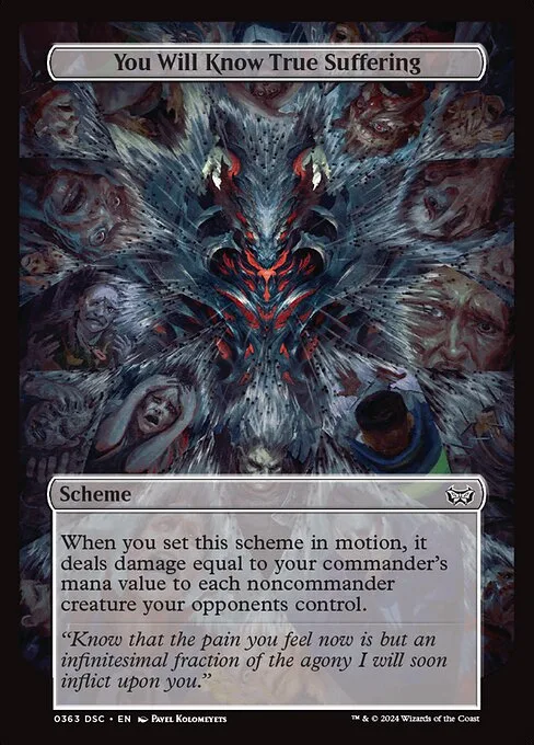 You Will Know True Suffering · Duskmourn: House of Horror Commander 363/373