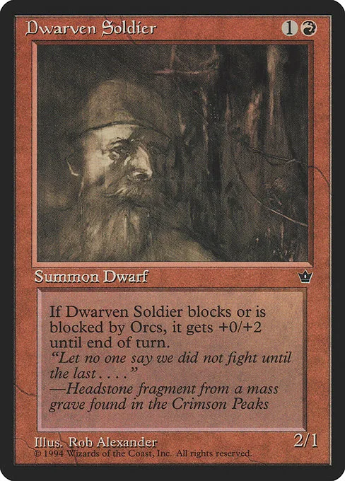 Dwarven Soldier · Fallen Empires 53a/187