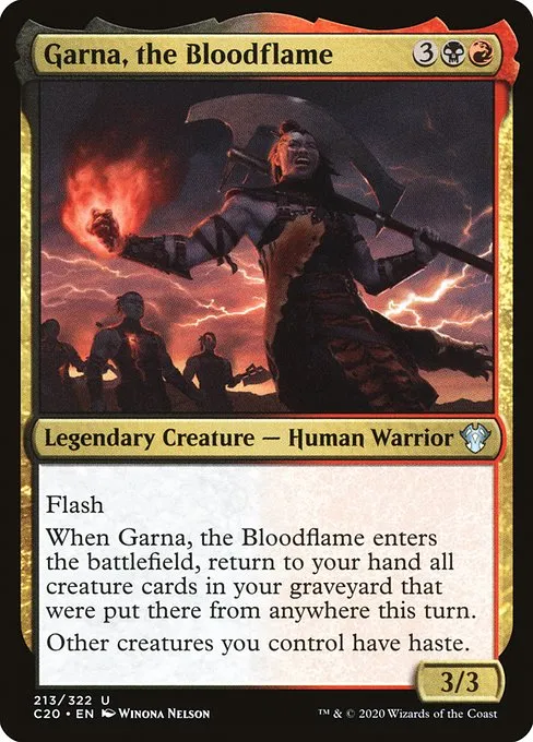 Garna, the Bloodflame · Commander 2020 213/322