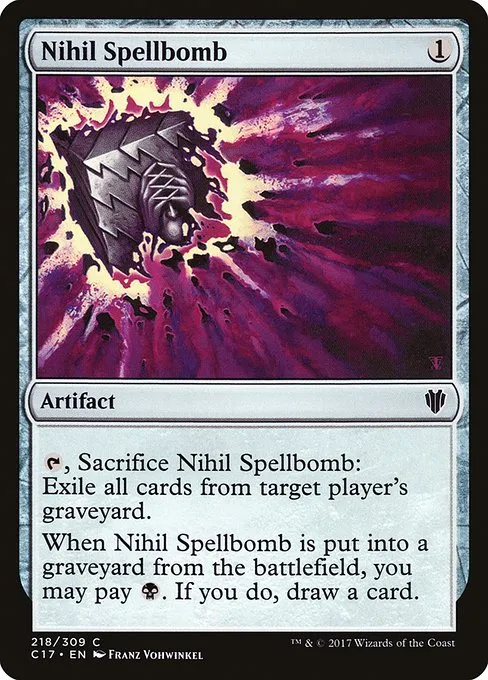 Nihil Spellbomb · Commander 2017 218/309