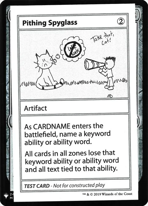 Pithing Spyglass · Mystery Booster Playtest Cards 2019 108/121