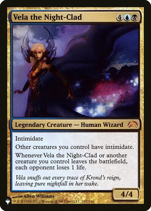 Vela the Night-Clad · The List PC2-107/5050