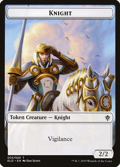 Knight · Throne of Eldraine Tokens 3/20