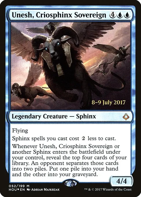Unesh, Criosphinx Sovereign · Hour of Devastation Promos 52s/62