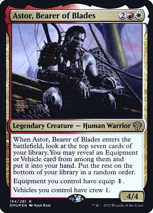 Astor, Bearer of Blades · Dominaria United Promos 194s/161