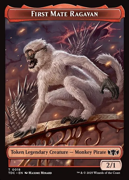 First Mate Ragavan · Tarkir: Dragonstorm Commander Tokens 18/34