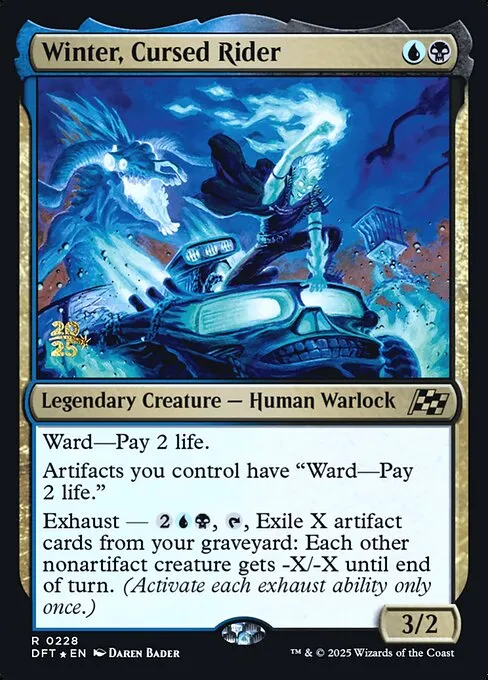 Winter, Cursed Rider · Aetherdrift Promos 228s/160