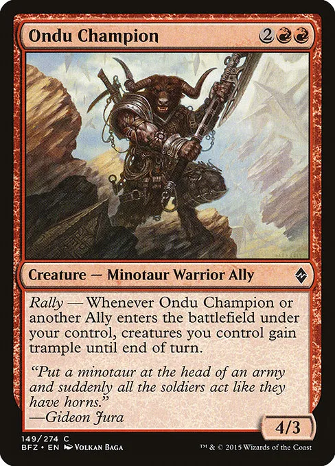 Ondu Champion · Battle for Zendikar 149/299