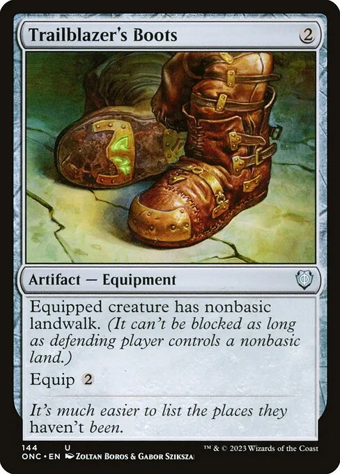 Trailblazer's Boots · Phyrexia: All Will Be One Commander 144/174