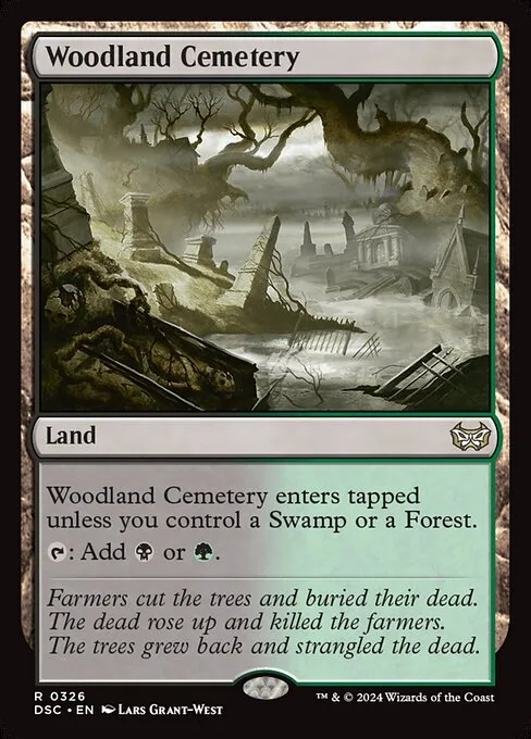 Woodland Cemetery · Duskmourn: House of Horror Commander 326/373