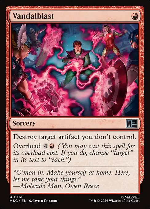Vandalblast · Marvel Super Heroes Commander 168/9