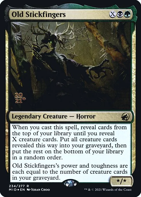 Old Stickfingers · Innistrad: Midnight Hunt Promos 234s/155