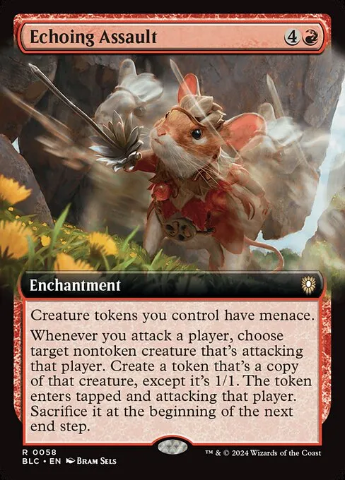 Echoing Assault · Bloomburrow Commander 58/356