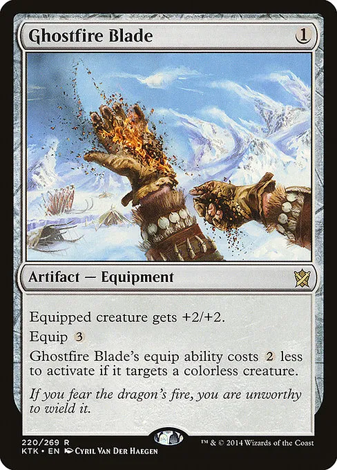 Ghostfire Blade · Khans of Tarkir 220/293
