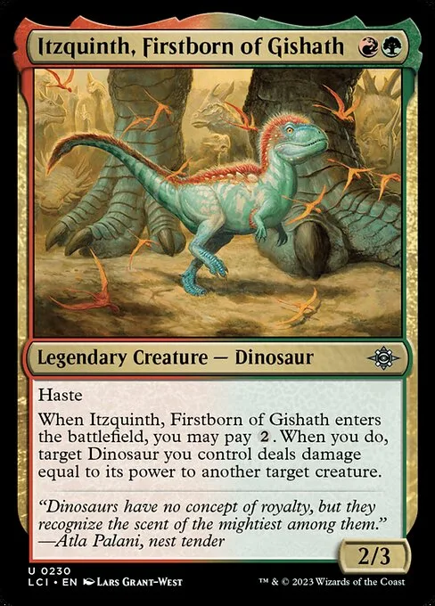 Itzquinth, Firstborn of Gishath · The Lost Caverns of Ixalan 230/416