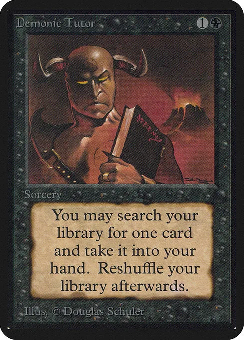 Demonic Tutor · Limited Edition Alpha 104/295