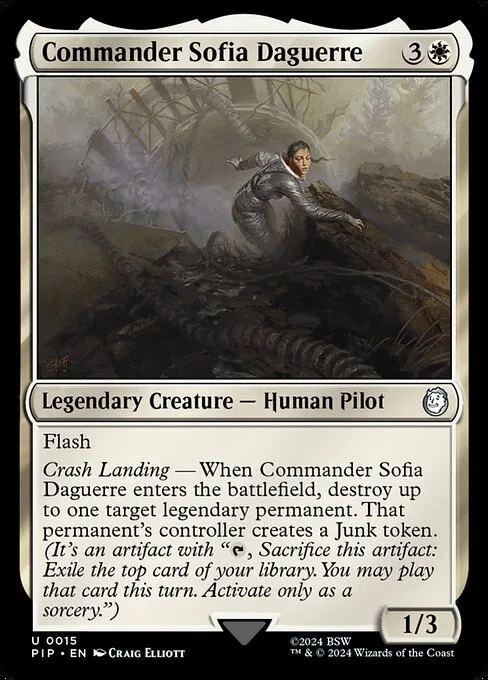 Commander Sofia Daguerre · Fallout 15/1068
