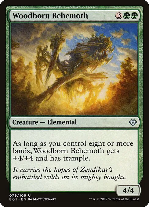 Woodborn Behemoth · Archenemy: Nicol Bolas 79/106