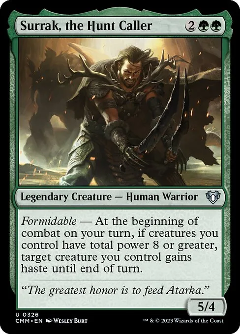 Surrak, the Hunt Caller · Commander Masters 326/1067