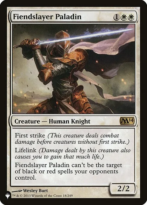 Fiendslayer Paladin · The List M14-18/5050