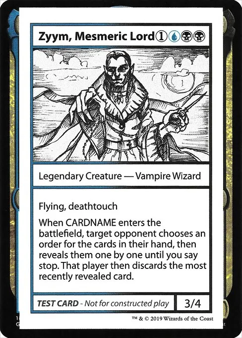 Zyym, Mesmeric Lord · Mystery Booster Playtest Cards 2021 104/121