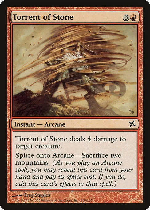 Torrent of Stone · Betrayers of Kamigawa 119/165