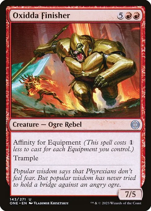 Oxidda Finisher · Phyrexia: All Will Be One 143/479