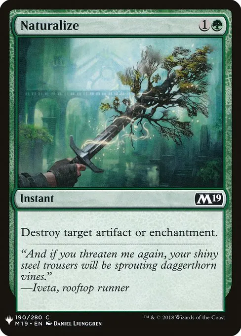 Naturalize · The List M19-190/5050