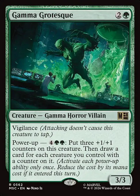 Gamma Grotesque · Marvel Super Heroes Commander 562/9