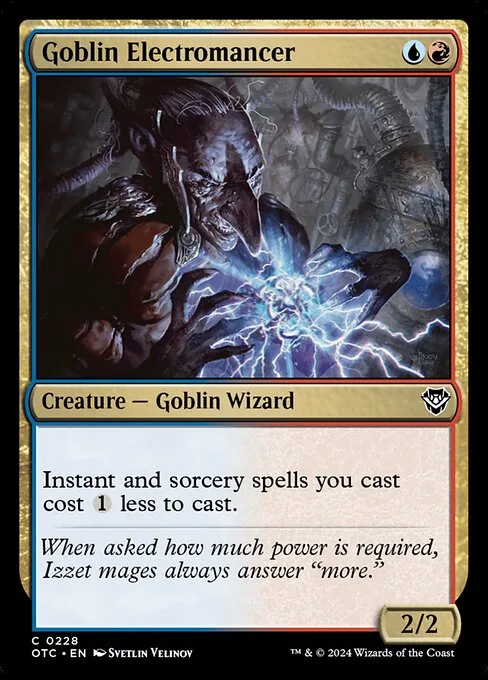 Goblin Electromancer · Outlaws of Thunder Junction Commander 228/342