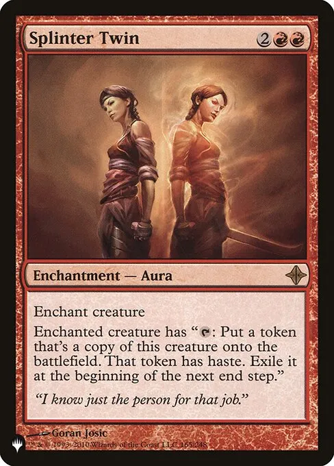 Splinter Twin · The List ROE-165/5050