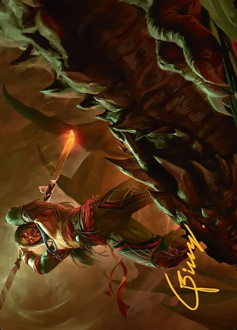 Sarkhan's Resolve // Sarkhan's Resolve · Tarkir: Dragonstorm Art Series 18/54