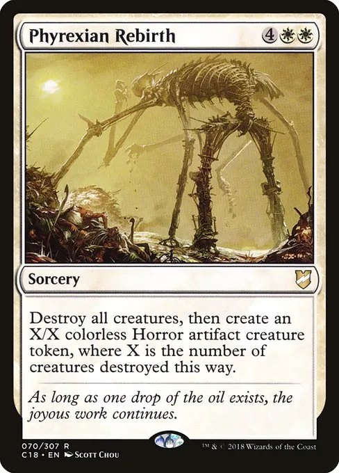 Phyrexian Rebirth · Commander 2018 70/307