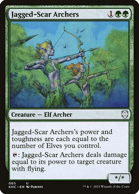 Jagged-Scar Archers · Kaldheim Commander 65/119