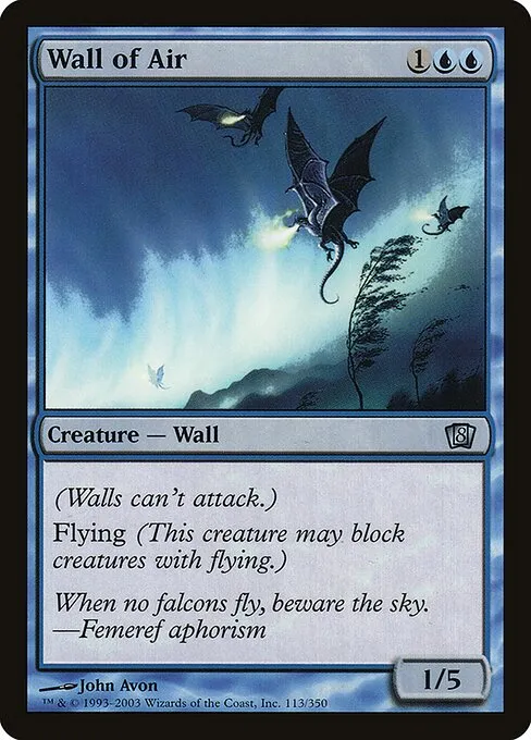 Wall of Air · Eighth Edition 113★/711
