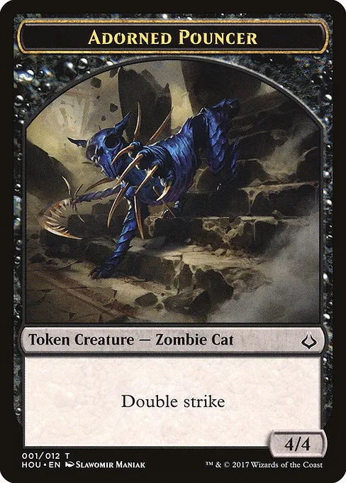 Adorned Pouncer · Hour of Devastation Tokens 1/13